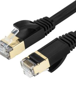 Alternative view of 20m CAT7 High Speed Shielded Ethernet Cable 1000MHz 10Gbps RJ45 – Black