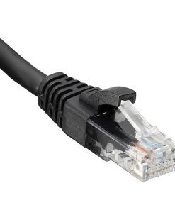 0.5m CAT5 Network LAN Cable Ethernet Patch Lead RJ45 – Black