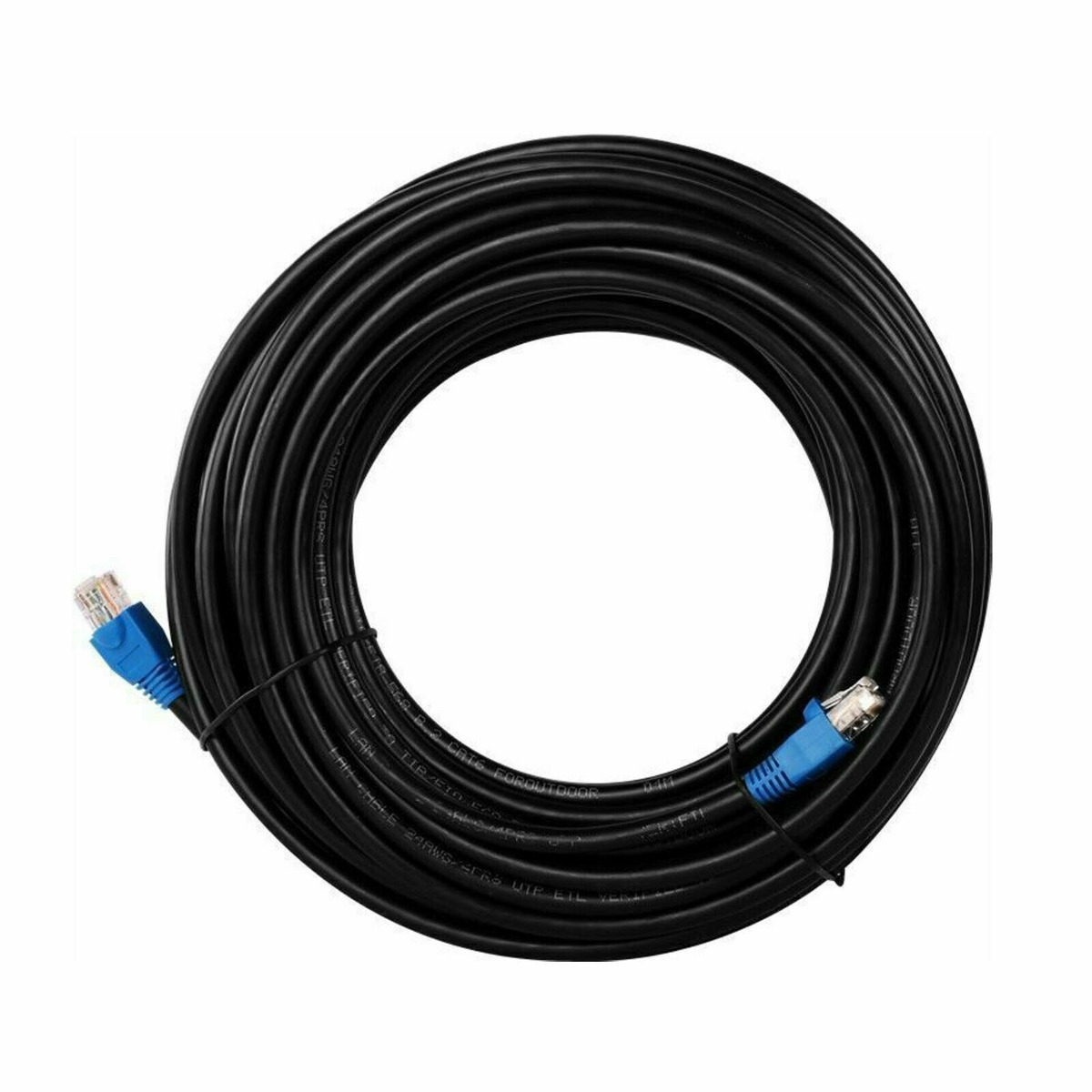 30m CAT6 High Speed Ethernet Cable – Black - Image 3