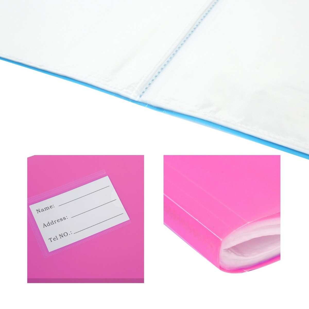 AVARTEK A4 Display Book, 40 Pockets, Purple - Image 3
