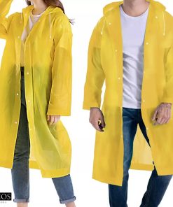 Alternative view of Waterproof Yellow Poncho Raincoat for Men / Women