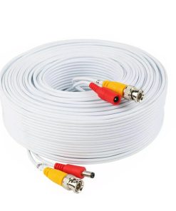 60m BNC Male to BNC Male Cable – White