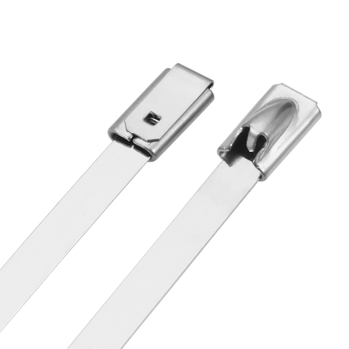 4.6mm x 400mm Stainless Steel Silver Cable Ties – Pack of 100 - Image 4