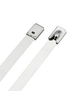 7.9mm x 200mm Stainless Steel Silver Cable Ties – Pack of 100